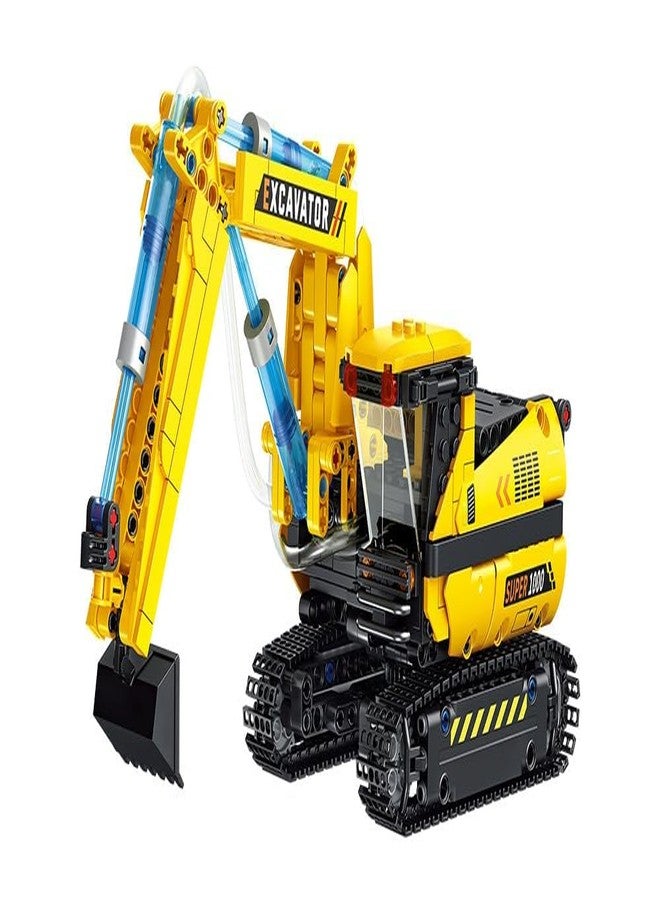 Babelly Latest & New Heavy Duty Toy Excavator for Kids Realistic Construction Truck with 360 Rotation, Moveable Arm & Lights Durable Construction Vehicle Toy for Boys & Girls Ages 3+ - Image 1